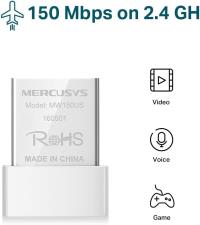 TP-LINK MERCUSYS MW150US 150Mbps 2.4GHZ,USB 2.0,WiFi NANO USB ADAPTÖR